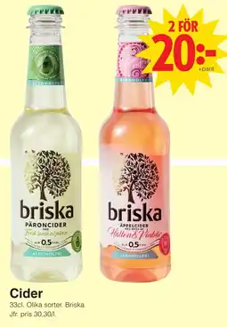Matöppet Cider erbjuda