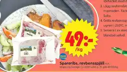 ICA Supermarket Spareribs, revbensspjäll erbjuda