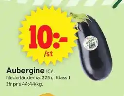 ICA Supermarket Aubergine erbjuda