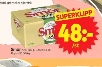ICA Supermarket Smör erbjuda