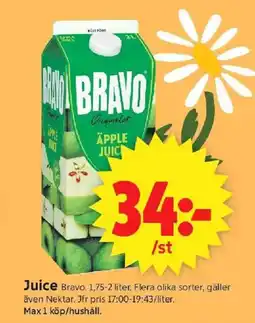 ICA Supermarket Juice erbjuda