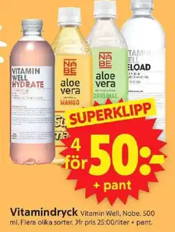 ICA Supermarket Vitamindryck erbjuda
