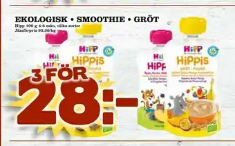 Nelins Ekologisk • smoothie • gröt erbjuda