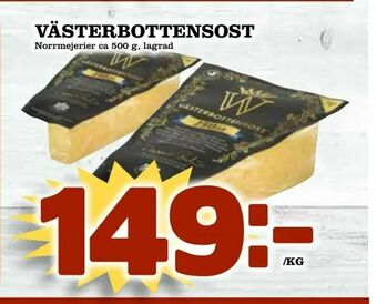 Nelins Västerbottensost erbjuda
