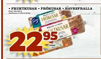 Nelins fruktkusar • frökusar • havrefralla erbjuda