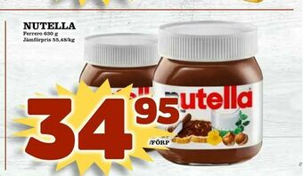 Nelins Nutella erbjuda