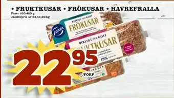 • fruktkusar • frökusar • havrefralla