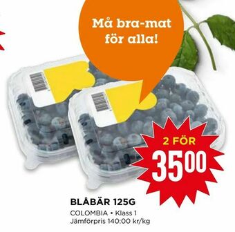 Willys Blåbär 125g erbjuda
