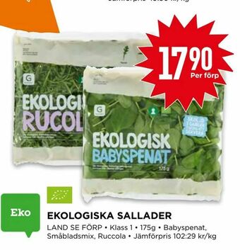 Willys Ekologiska sallader erbjuda