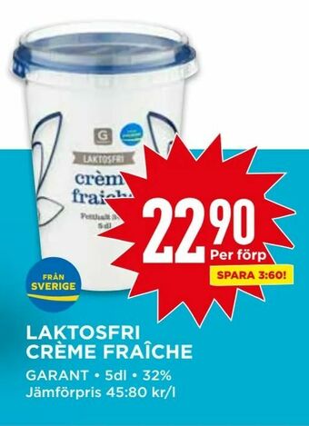 Willys Laktosfri crème fraîche erbjuda
