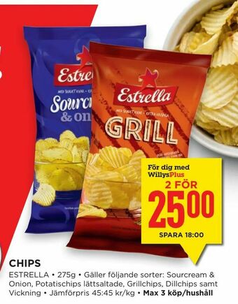 Willys Hemma Chips erbjuda