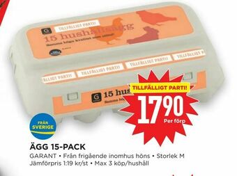 Willys Hemma Ägg 15-pack erbjuda
