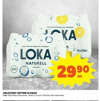 Kolsyrat vatten 12-pack