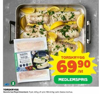 Coop Torskrygg erbjuda