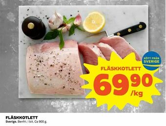Coop Fläskkotlett erbjuda