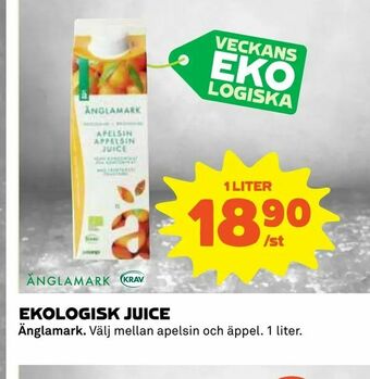 Coop Ekologisk juice erbjuda