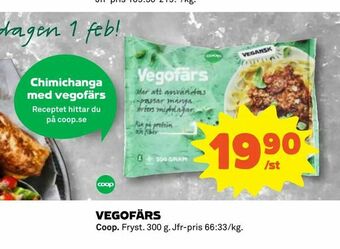 Coop Konsum Vegofärs erbjuda