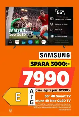 Power Samsung 55" 4K Smart TV Ultratunn 4K Neo QLED TV erbjuda