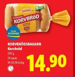 Lidl KORVBRÖDSBAGARN Korvbröd erbjuda