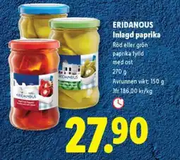 Lidl ERIDANOUS Inlagd paprika erbjuda