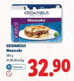 Lidl ERIDANOUS Moussaka erbjuda