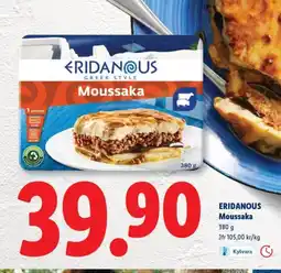 Lidl ERIDANOUS Moussaka erbjuda