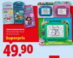 Lidl Vattenmålarbok/rittavla erbjuda