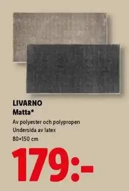 Lidl LIVARNO Matta erbjuda