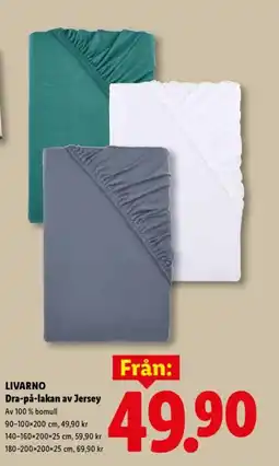 Lidl LIVARNO Dra-på-lakan av Jersey erbjuda