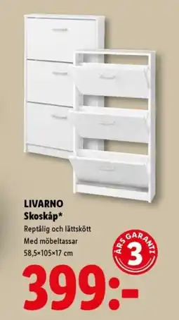 Lidl LIVARNO Skoskȧp erbjuda
