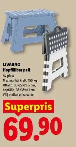 Lidl LIVARNO Hopfällbar pall erbjuda