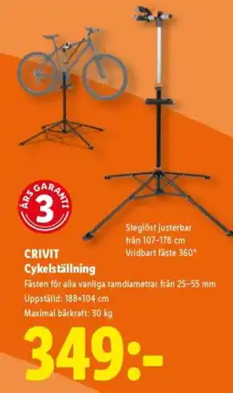 Lidl CRIVIT Cykelställning erbjuda