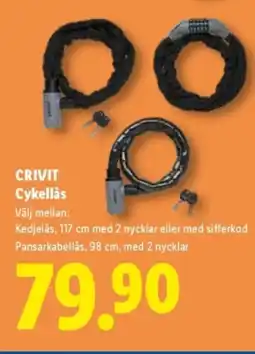 Lidl CRIVIT Cykellås erbjuda