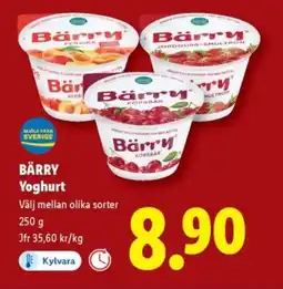 Lidl BÄRRY Yoghurt erbjuda