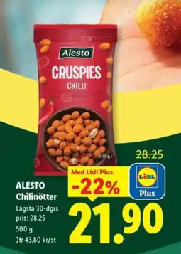Lidl ALESTO Chilinötter erbjuda
