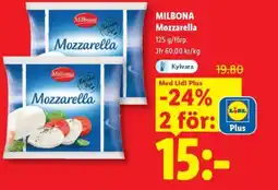 Lidl MILBONA Mozzarella erbjuda