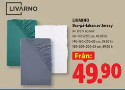 Lidl LIVARNO Dra-på-lakan av Jersey erbjuda