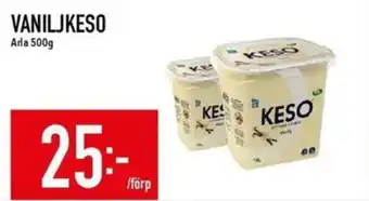 Matdax Arla Vaniljkeso erbjuda