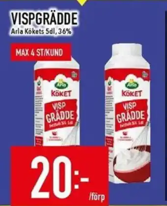 Matdax Arla Kökets Vispgrädde erbjuda