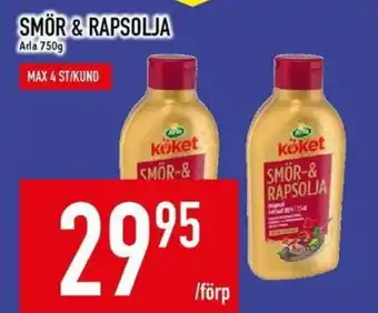 Matdax Arla Smör & rapsolja erbjuda