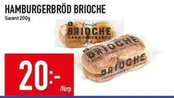 Matdax Garant Hamburgerbröd brioche erbjuda