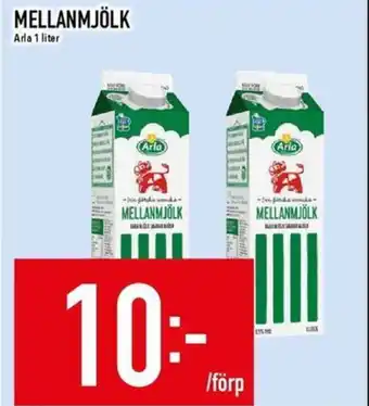 Matdax Arla Mellanmjölk erbjuda