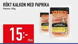 Matdax Pärsons Rökt kalkon med paprika erbjuda