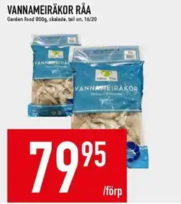 Matdax Vannameiräkor råa erbjuda
