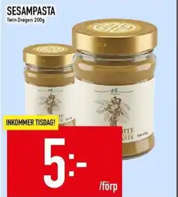 Matdax Twin Dragon Sesampasta erbjuda