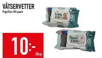 Matdax Papillon Våtservetter erbjuda