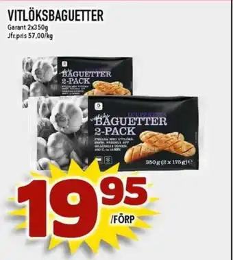 Matdax Garant Vitlöksbaguetter erbjuda