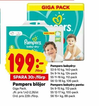 City Gross Pampers blöjor erbjuda