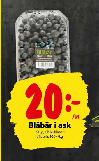 City Gross Blåbär i ask erbjuda