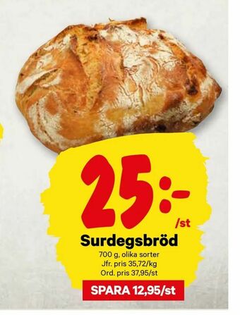 City Gross Surdegsbröd erbjuda